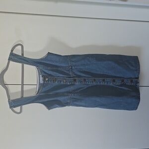 Urban Outfitters Blue Denim Button-Front Mini Dress